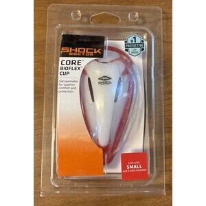 NEW Shock Doctor Core Bioflex Cup Small Age 9 And Younger Orange And White